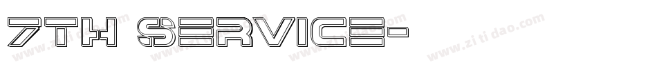 7th Service字体转换
